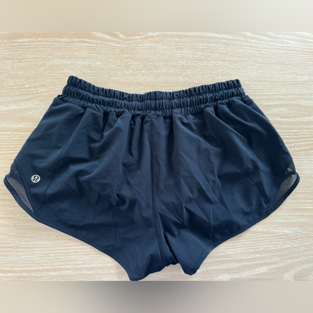 Lululemon Hotty Hot Shorts Navy Blue Size 6